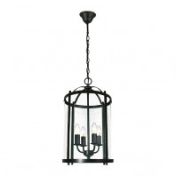 Lighting Inspiration-Manor Large 4/LT Pendant - Bronze / Chrome